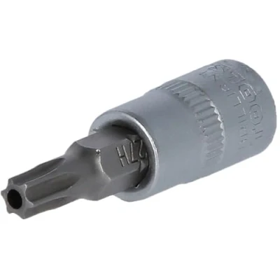 Image of BRILLIANT TOOLS BT020985 1/4 Inch Torx Bit Socket with End Hole TB27 [Powered by KS Tools]