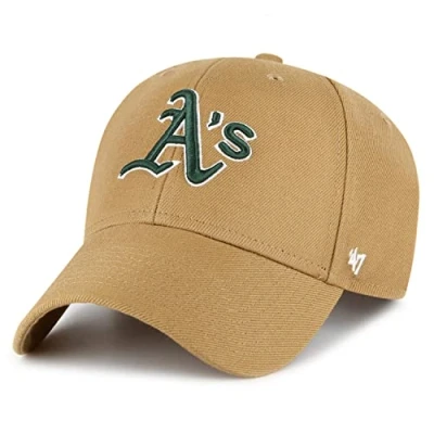 Image of 47 Brand Snapback Cap MLB Oakland Athletics camel beige