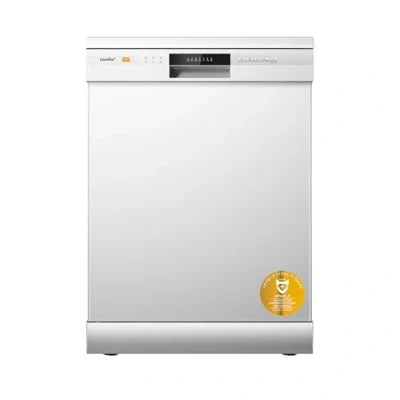 Image of COMFEE&#039; Freestanding Dishwasher CDWPF1201PW UK 60cm Width, Full Size with 12 place settings, Quick Wash, Hygiene Delay Start, Half Load White