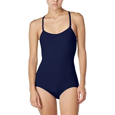 Image of Capezio Women&#039;s Camisole Leotard with Adjustable Straps, Navy, XS