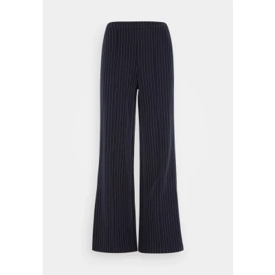 Image of Pieces Pcbossy WIDE Striped Pants Trousers, Women&#039;s, Size: Small, Sky captain