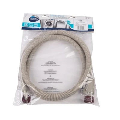 Image of Care + Protect Inlet Hose with Aquastop Security Valve 2.5M, up to 93C, Prevents Potential Flooding of the Home Due Water Breaking