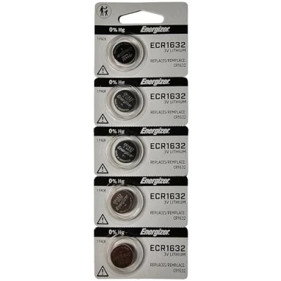 Image of Energizer CR1632 3 Volt Lithium Coin Battery (pack of 5)