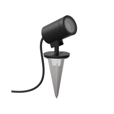 Image of Bayville Spike Spot 12V LED Outdoor Spotlight Textured Black IP65