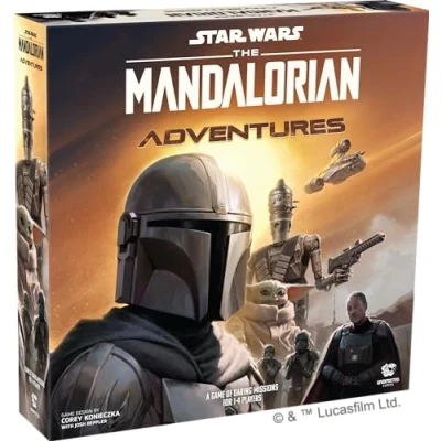 Image of Unexpected Games Star Wars The Mandalorian Adventures Cooperative Board Game Ages 12+ 1 4 Players 30 60 Minutes Playing Time