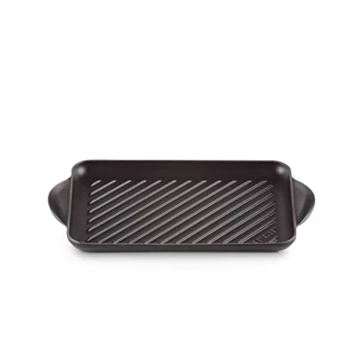Image of Le Creuset Griddle Plate Tradition Satin Black 38.5 x 22 cm