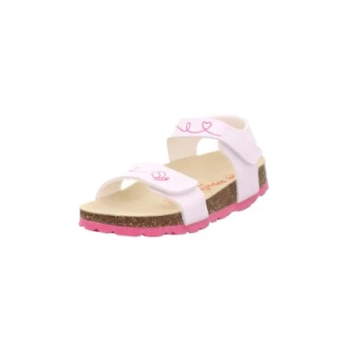 Image of Superfit Girls Footbed Slippers, White 1010, 3 UK Wide