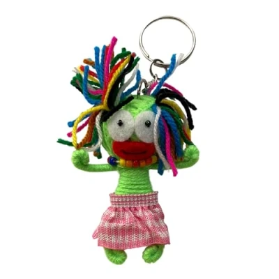Image of Voodoo String Doll Keychain, Design T263