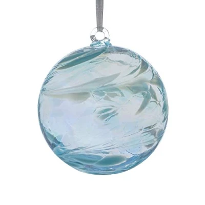 Image of Sienna Glass BB10MAR March Birthstone Friendship Ball, Aquamarine