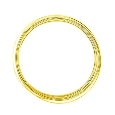Image of Vaessen Creative Flat Aluminium Jewellery Wire x, Sunny Yellow, 3.5 x 1 mm 5 m