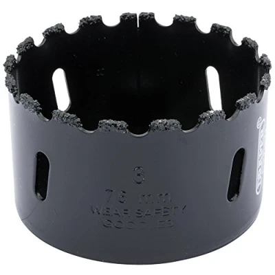 Image of Draper Tungsten Carbide Grit Hole Saw, 76mm