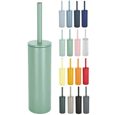 Image of Spirella Akira Toilet Brush with Hygienic Container Matt Green