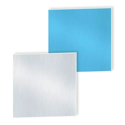 Image of iMeistek 6063 Aluminium Sheet with Protective Film on Both Sides, 80 mm x 1mm Wall Thick Square Plate (2 PCS)