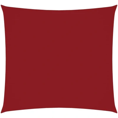 Image of vidaXL Sunshade Sail Oxford Fabric Square 2x2 m Red