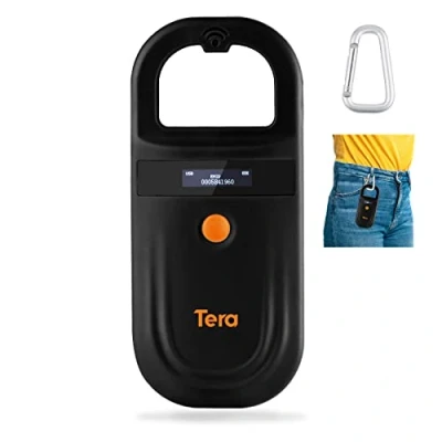 Image of Tera Pet Microchip Reader Scanner RFID Portable Animal Chip ID with OLED Display Screen Rechargeable Data StorageTag for Management Supports Dog Cat Pig