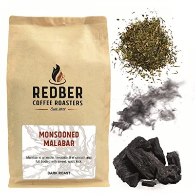 Image of Redber Monsooned Malabar Filter/Ground Coffee (Dark Roast) (500g)
