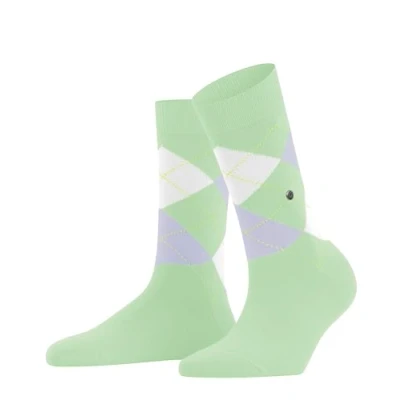 Image of Burlington Women&#039;s Queen W SO Cotton Patterned 1 Pair Socks, Green (Peppermint 7663) new, 3.5 7
