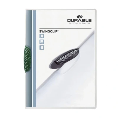 Image of Durable 2260 Swingclip A4 Folder with Green Clip, Each