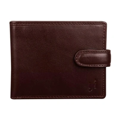 Image of STARHIDE Mens RFID Blocking Genuine Leather Bifold Zip Coin Pocket Wallet 1100 (Brown)