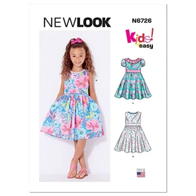 Image of New Look UN6726A Toddlers&#039; and Children&#039;s Dresses A (1/2 1 2 3 4 5 6 7 8)