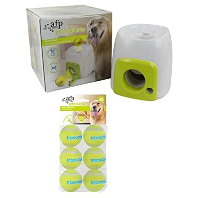 Image of ALL for PAWS Economy Pack 2 in 1 Intelligence Toy and Feeder Fetch N Treat Dogs + 6 Replacement Balls