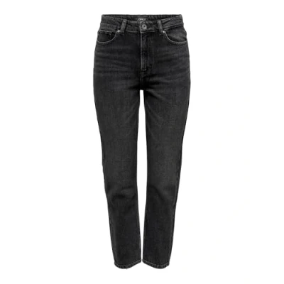 Image of Only Women&#039;s ONLEMILY Life HW STR ANK DNM NAS997 NOOS Jeans, Black Denim, 28 / &quot;32