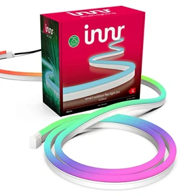 Image of Innr Outdoor Flex Light Colour, 2m RGBW Smart LED Strip, Works with Philips Hue*, Amazon Echo Plus &amp; Alexa (Hub Required) 2 Meter, OFL 122 C UK