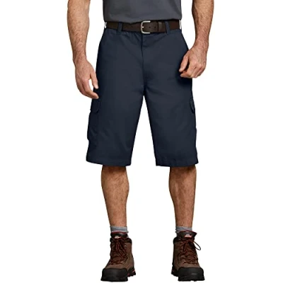 Image of Dickies Men&#039;s 13&quot; Loose Fit Twill Cargo Short Big, Dark Navy V1, 36