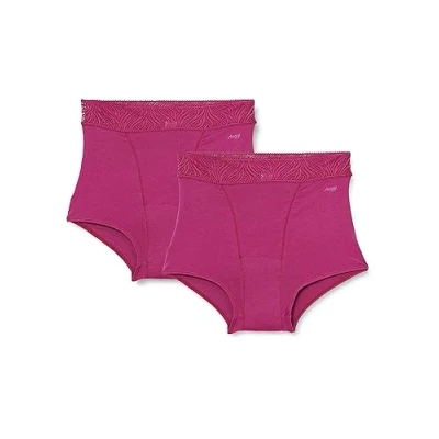 Image of Sloggi Women&#039;s Period Panties Short Medium 2P, Wine, L