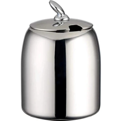 Image of Café Olé CHS 012 Chatsworth Sugar Bowl, 12oz, 18/10 Stainless Steel with Mirror Finish, High Gloss Polish