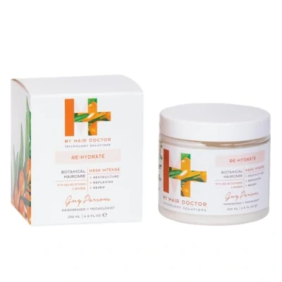 Image of My Hair Doctor Re Hydrate Mask Intense for Dry, Damaged and Brittle Hair, Revitalizing &amp; Hydrating Argan Oil Enriched, Sulphate Free, Vegan Treatment 200ml