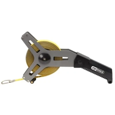 Image of KS Tools 300.0051 Frame tape measure with yellow steel tape, 50m