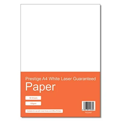 Image of Prestige Premium A4 White Laser Guaranteed Letterhead Paper 120gsm 50 Sheets