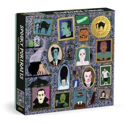 Image of Galison 9780735382732, Spooky Portraits 500 Piece Foil Puzzle
