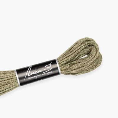 Image of Premium Embroidery Thread Luca S, 100% Giza Cotton, Oeko TEX Certified Stranded Cotton 462 / DMC 640 Anchor