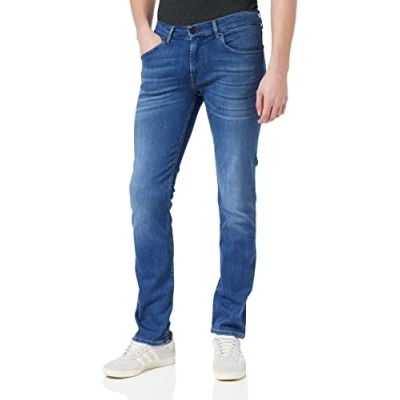 Image of 7 For All Mankind Men&#039;s Slimmy Slim Jeans, Blue (Mid BD), W30/L33 (Size: 30)