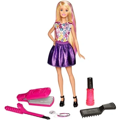 Image of Barbie DWK49 Crimp and Curl Doll