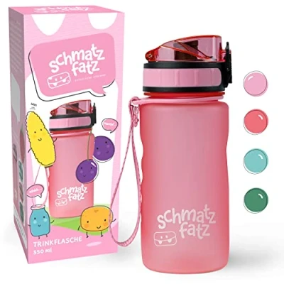 Image of schmatzfatz Water Bottle, Sports Bottle that Keep Cold, Canteens &amp; Bottles for Adults, BPA Free Leakproof Gym Women Men, Pink No Straw