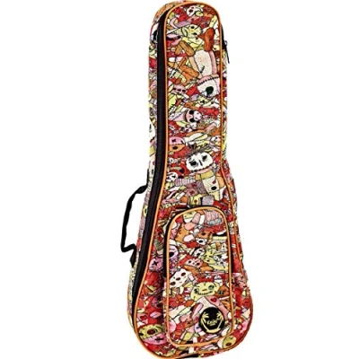 Image of ORTEGA Gigbag for Tenor Ukuleles with Shoulder Straps Voodoo Puppet (KUB VP TE)