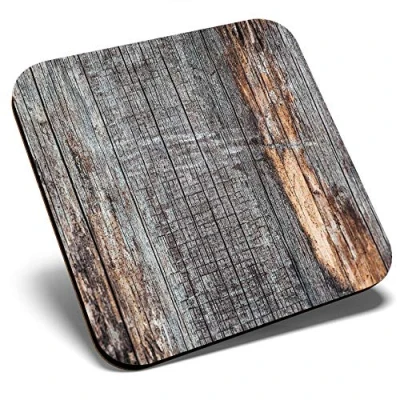 Image of Great Single Coaster Square Ash Grey Coloured Wood Effect Glossy Quality Coasters Tabletop Protection for Any Table Type #44155