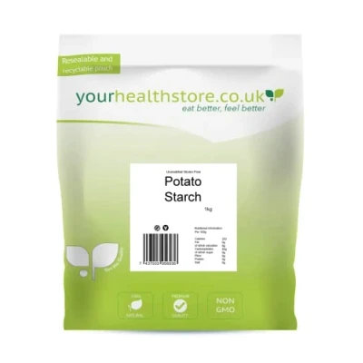 Image of yourhealthstore Unmodified Potato Starch 1kg, Gluten Free, Non GMO.