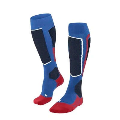 Image of FALKE Men&#039;s SK2 Intermediate Vegan M KH Lyocell Functional Yarn Warm Thick 1 Pair Skiing Socks, Blue (Olympic 6940), 8 9
