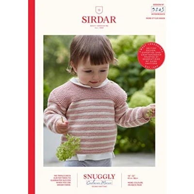 Image of Sirdar Snuggly Baby Cashmere Merino DK Knitting Pattern 5243 Sweater