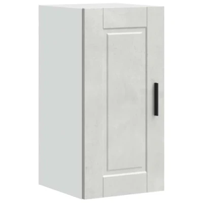 Image of vidaXL Porto Concrete Grey Kitchen Wall Cabinet Engineered Wood Cupboard, 60x31x40cm, Ample Storage, Modern Design