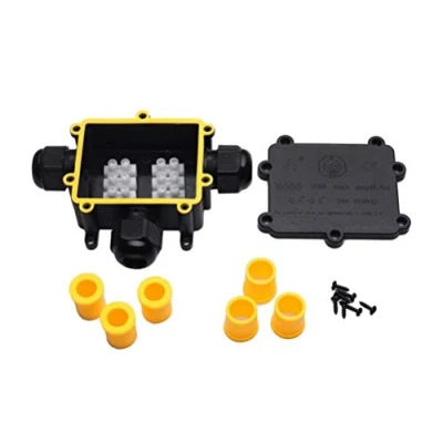Image of YS Junction Box Outdoor Waterproof IP68 3 Way Line M25 Cable Connector Wire Range 4 8mm 8 12mm 10 14mm Power Cord External Sleeve Coupler Protection