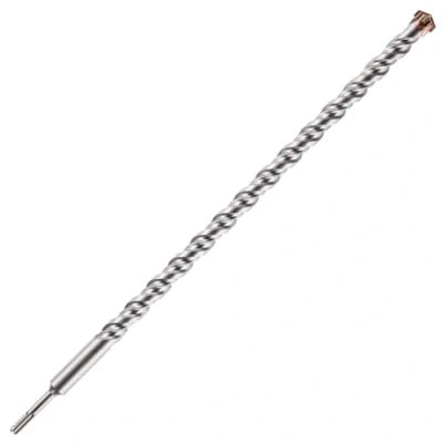 Image of 26mm x 600mm Long SDS Plus High Performance Hammer Drill Bits, Professional Tungsten Carbide Cross Tipped Masonry Bit For Brick, Concrete, Stone, Granite.