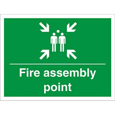 Image of Seco Fire Assembly Point Sign, 600mm x 450mm 3mm Foam PVC