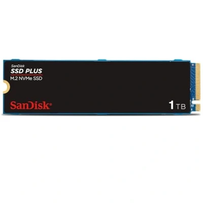 Image of SanDisk SSD Plus 1TB M.2 NVMe SSD, Internal PCIe Gen 3, 2280, easy installation, 3 Year Warranty