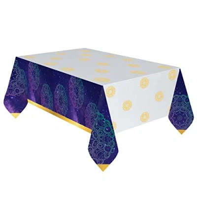 Image of Amscan 9914198 Opulent Eid Paper Tablecover