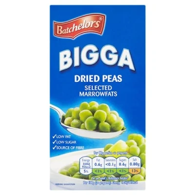 Image of Batchelors Bigga Dried Peas Selected Marrowfats, 250 g Packet (Pack of 1)